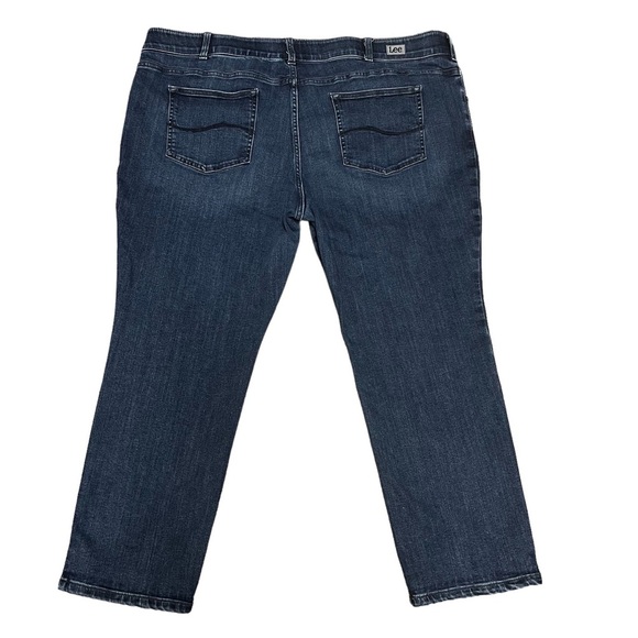 Lee Riders High Rise Skinny Ankle Jeans Womens Plus 24W Flex Motion Dark Wash - Picture 1 of 16